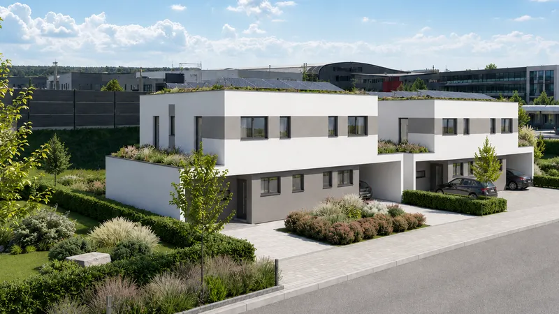 Doppelhäuser in Landau – Visualisierung