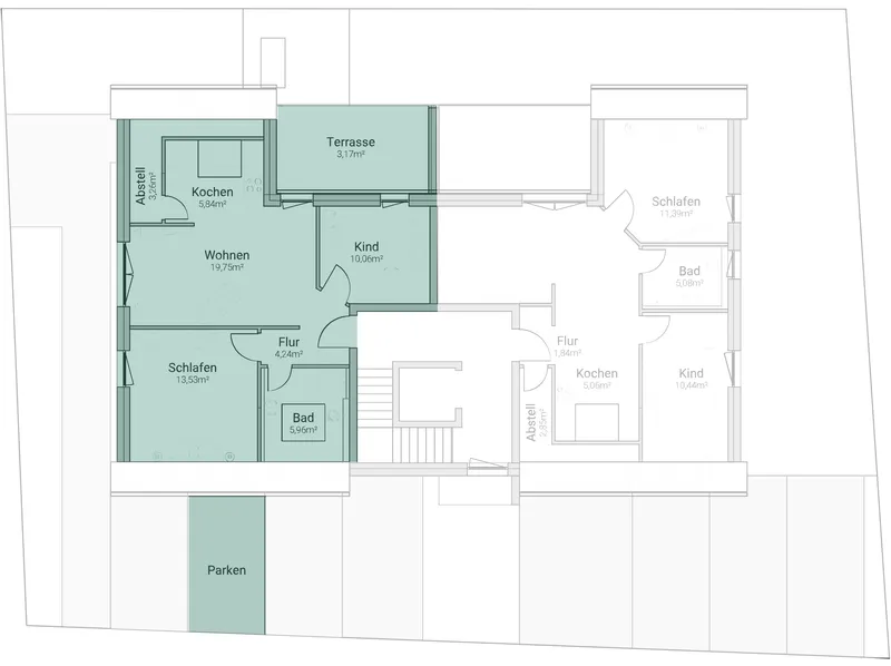 Grundriss – Einheit 04, Mehrfamilienhaus in Hagenbach
