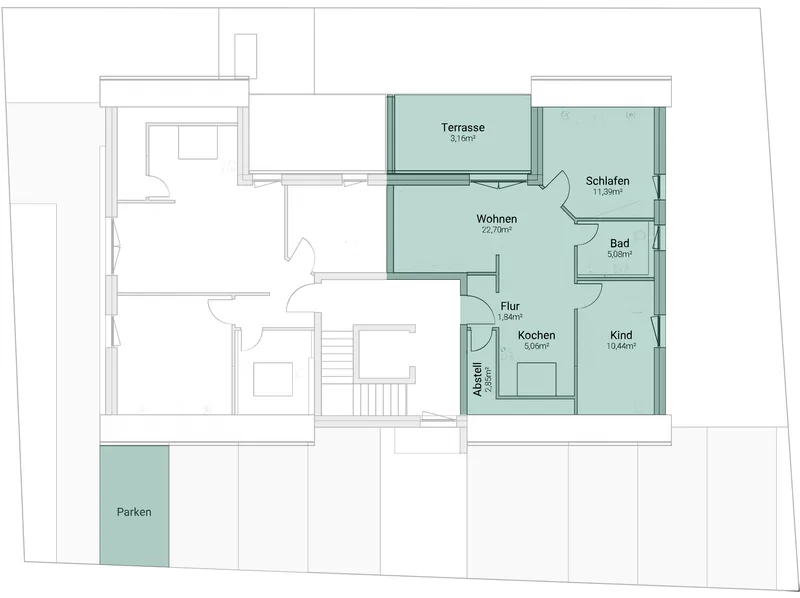 Grundriss – Einheit 05, Mehrfamilienhaus in Hagenbach