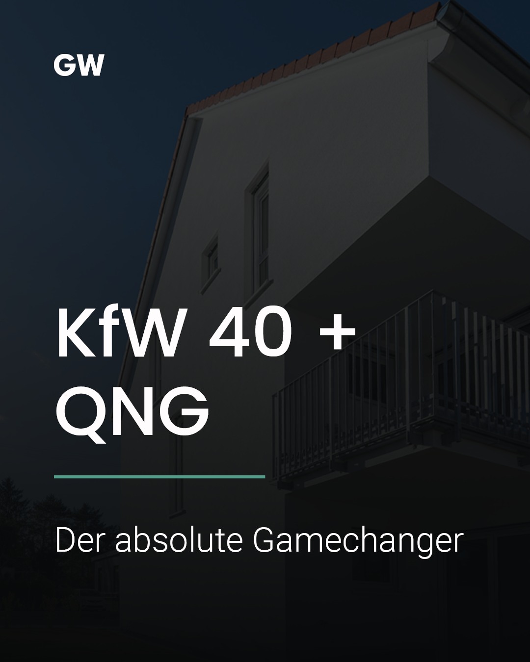 💰 Bauen, das sich gleich mehrfach auszahlt. KfW 40 + QNG ist nicht einfach nur ein Zertifikat oder ein Förderlabel. Es