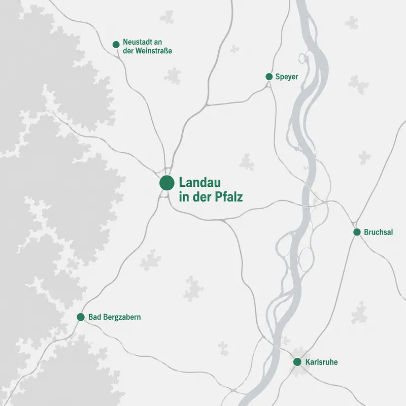 Umgebungskarte Landau