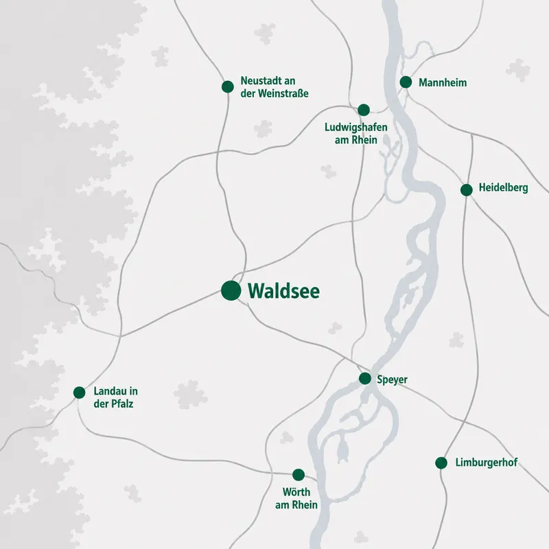Umgebungskarte Waldsee